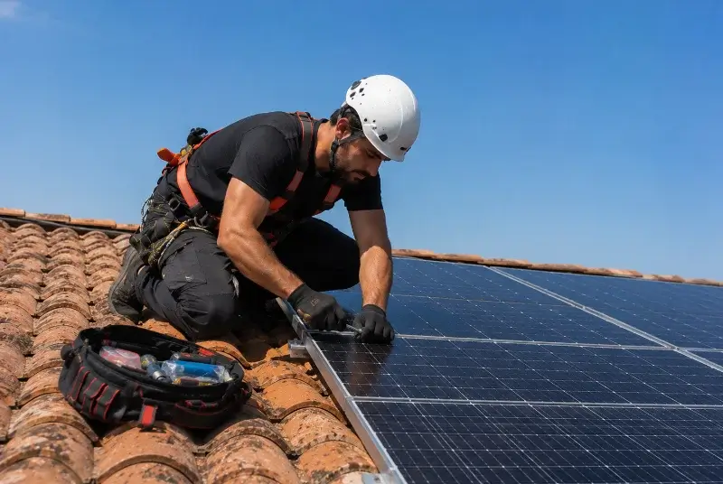 Maintenance et monitoring de panneaux solaires à Neuville-les-Dames